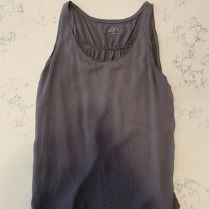 Dark Gray Loft Tank atop